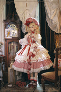 【新色・受注予約8/8まで】Dream Alice ラグジュアリーセットアップ／クイーンレッド／ロング丈
