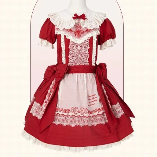 Strawberry Basket 丸襟ワンピース