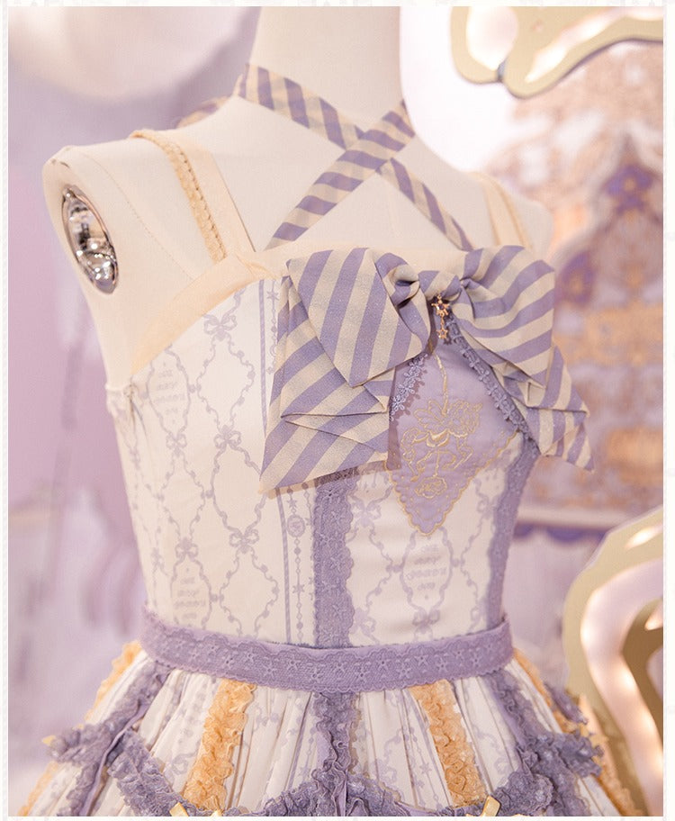 Cloud Paradise Halter Neck Jumper Skirt