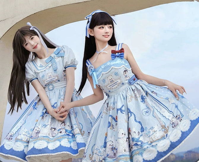 Penguin Navy マリンスタイルジャンパースカート