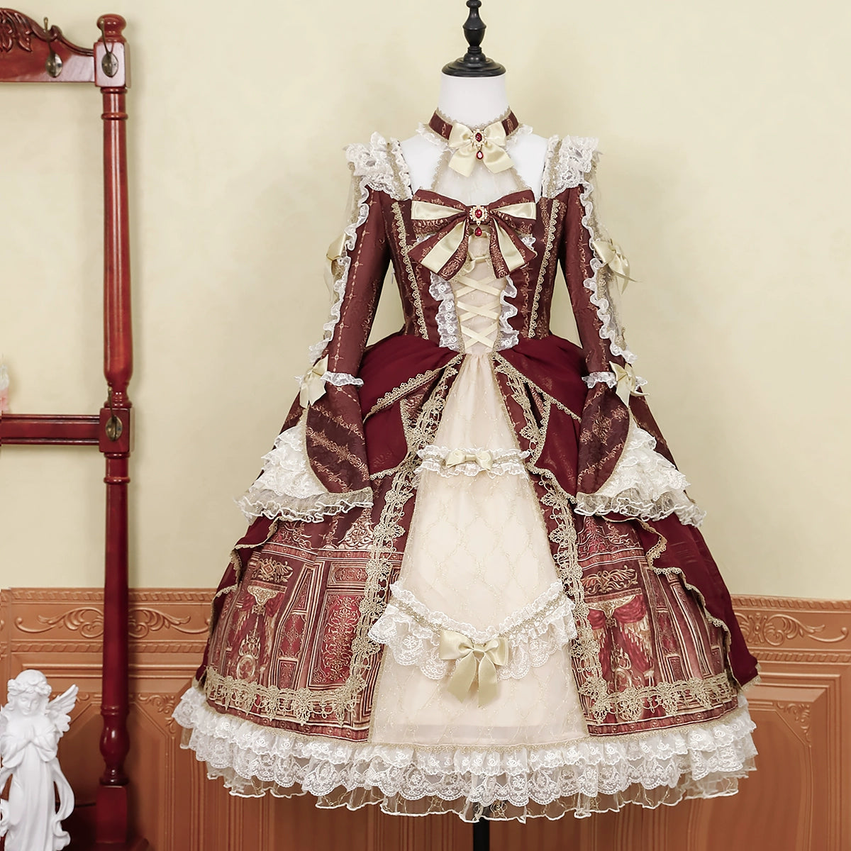 Baroque Palace バーガンディーのプリンセスドレス