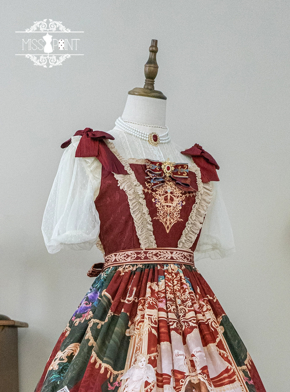 [Pre-order] Wanhua Mirror Western Aristocrat Style Jumper Skirt