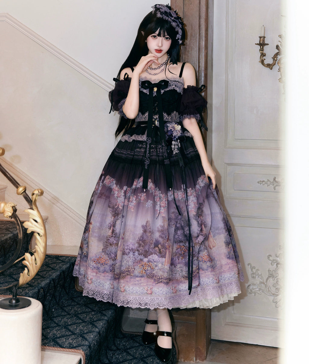 [Pre-orders available until 2/26] Romantic Rose Print Jumper Skirt