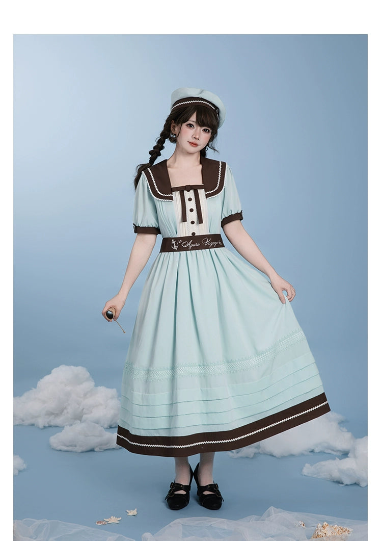 【受注予約7/23まで】Voyage Poem クラシカルマリンワンピース