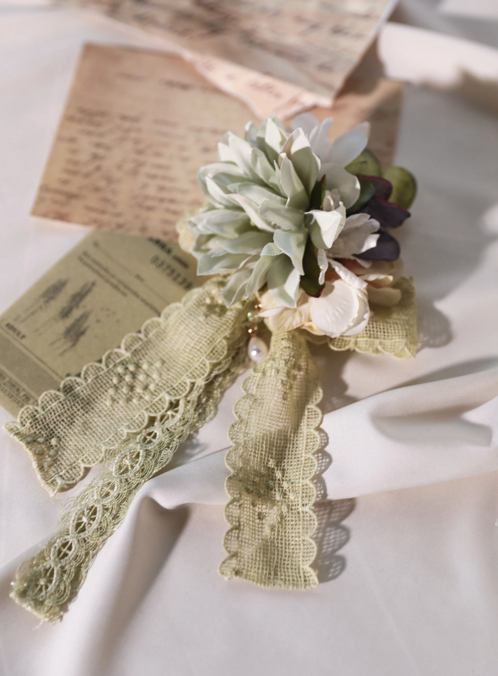 [Only available when purchased together] Fourteen-line poems Head dresses, hats, cloth belts, corsages and other accessories