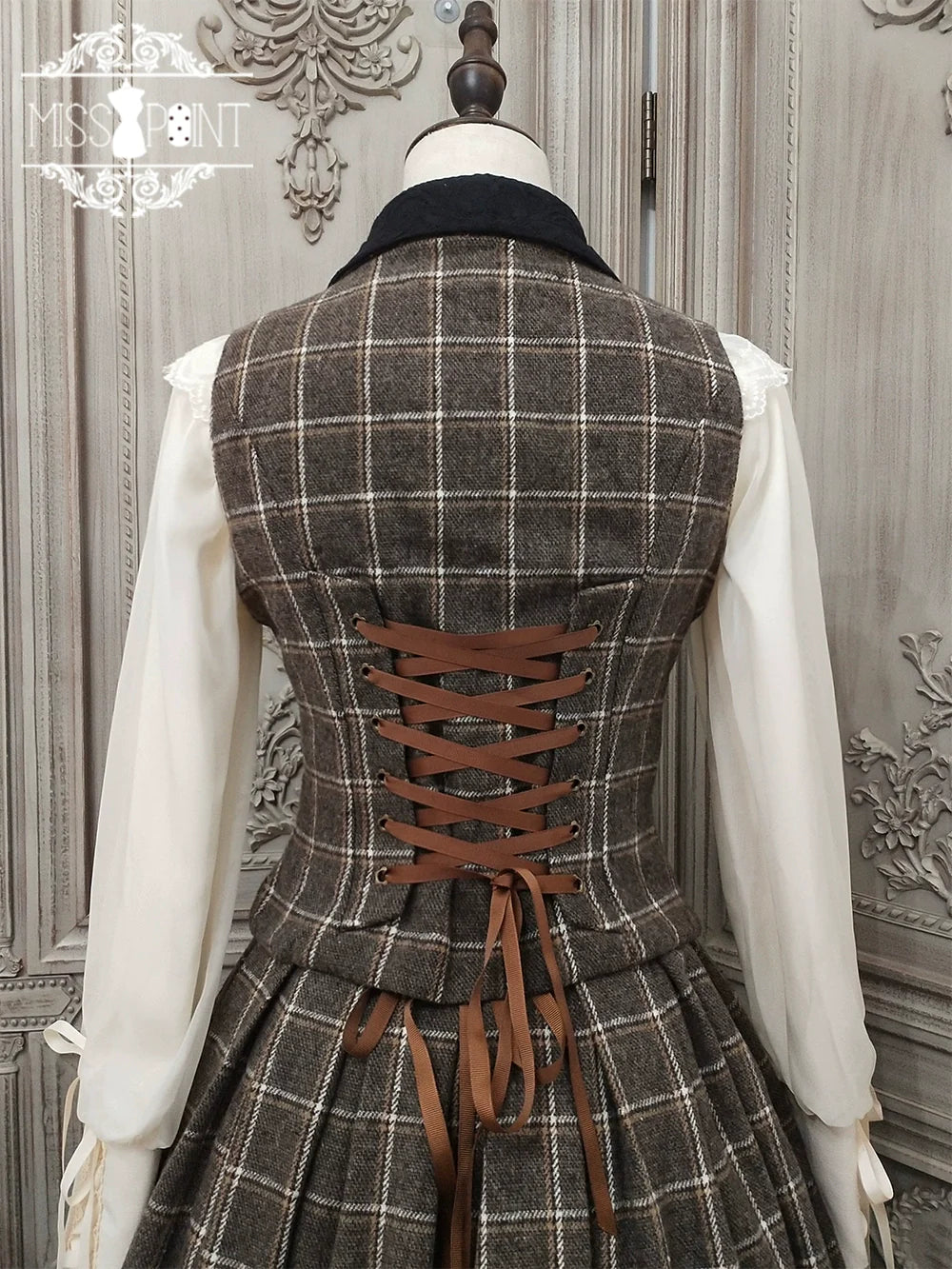 [Pre-order] British Classical Lolita Warm Check Vest