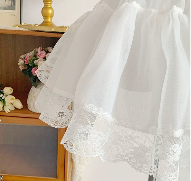 ふんわりレースパニエ40cm