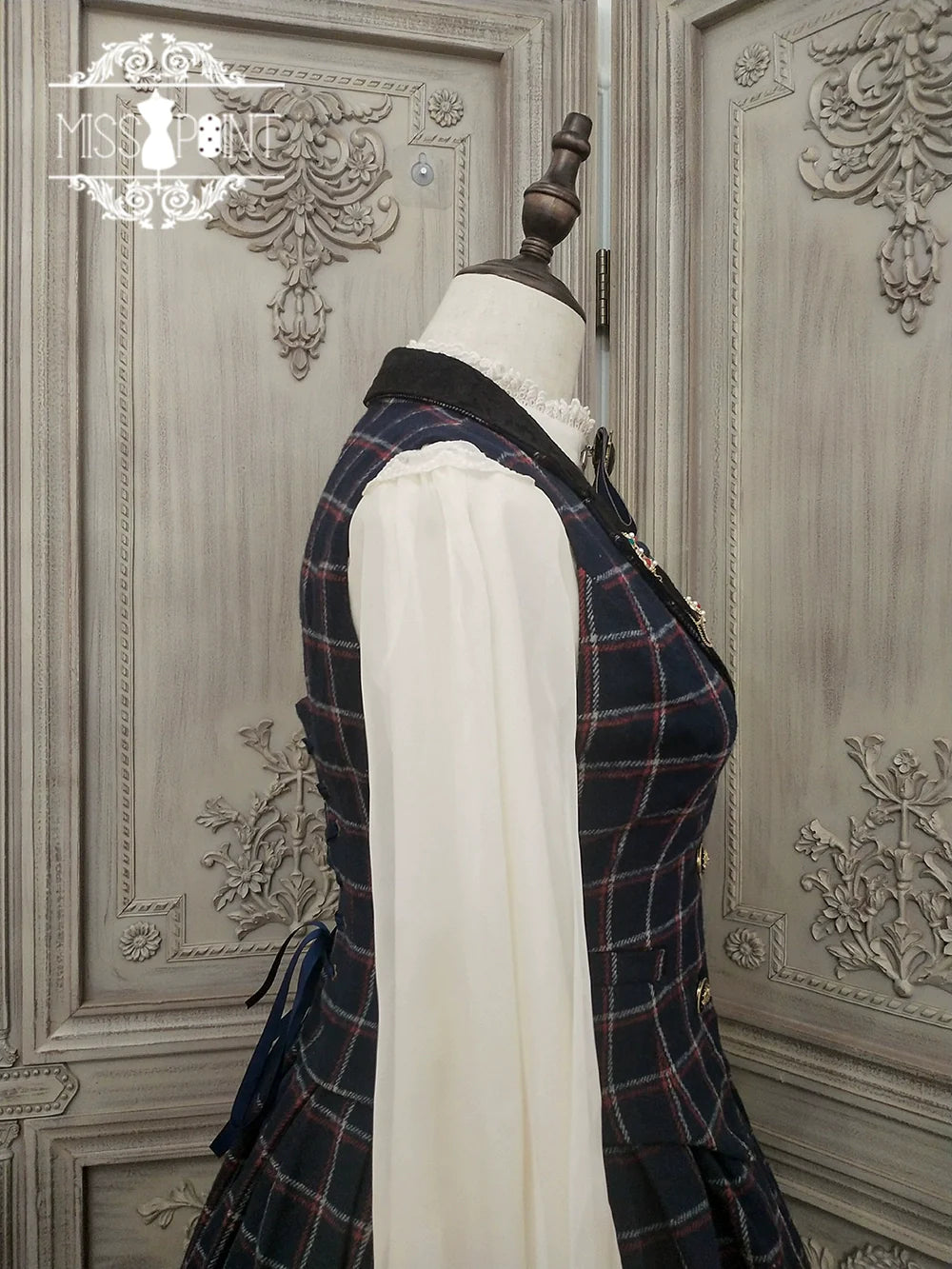 [Pre-order] British Classical Lolita Warm Check Vest