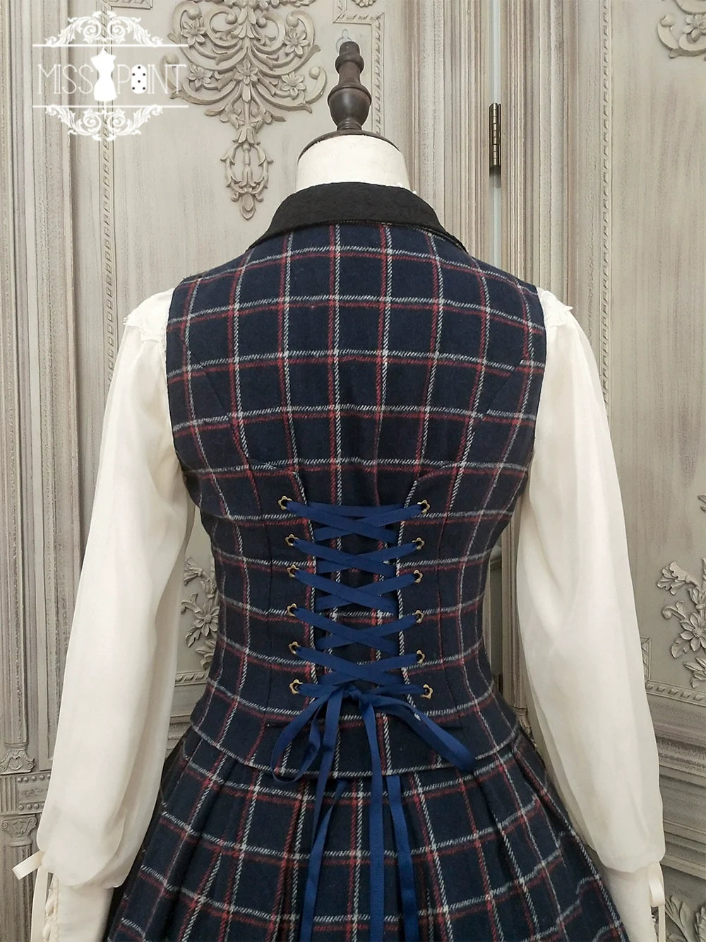 [Pre-order] British Classical Lolita Warm Check Vest