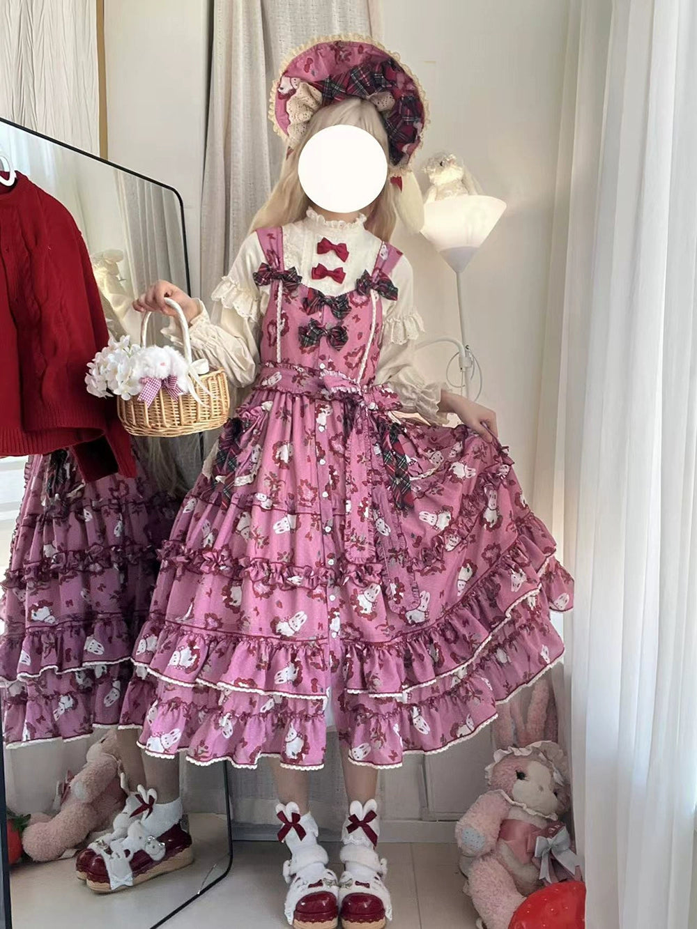 【予約販売】Sweet Berry Rabbit ジャンパースカート
