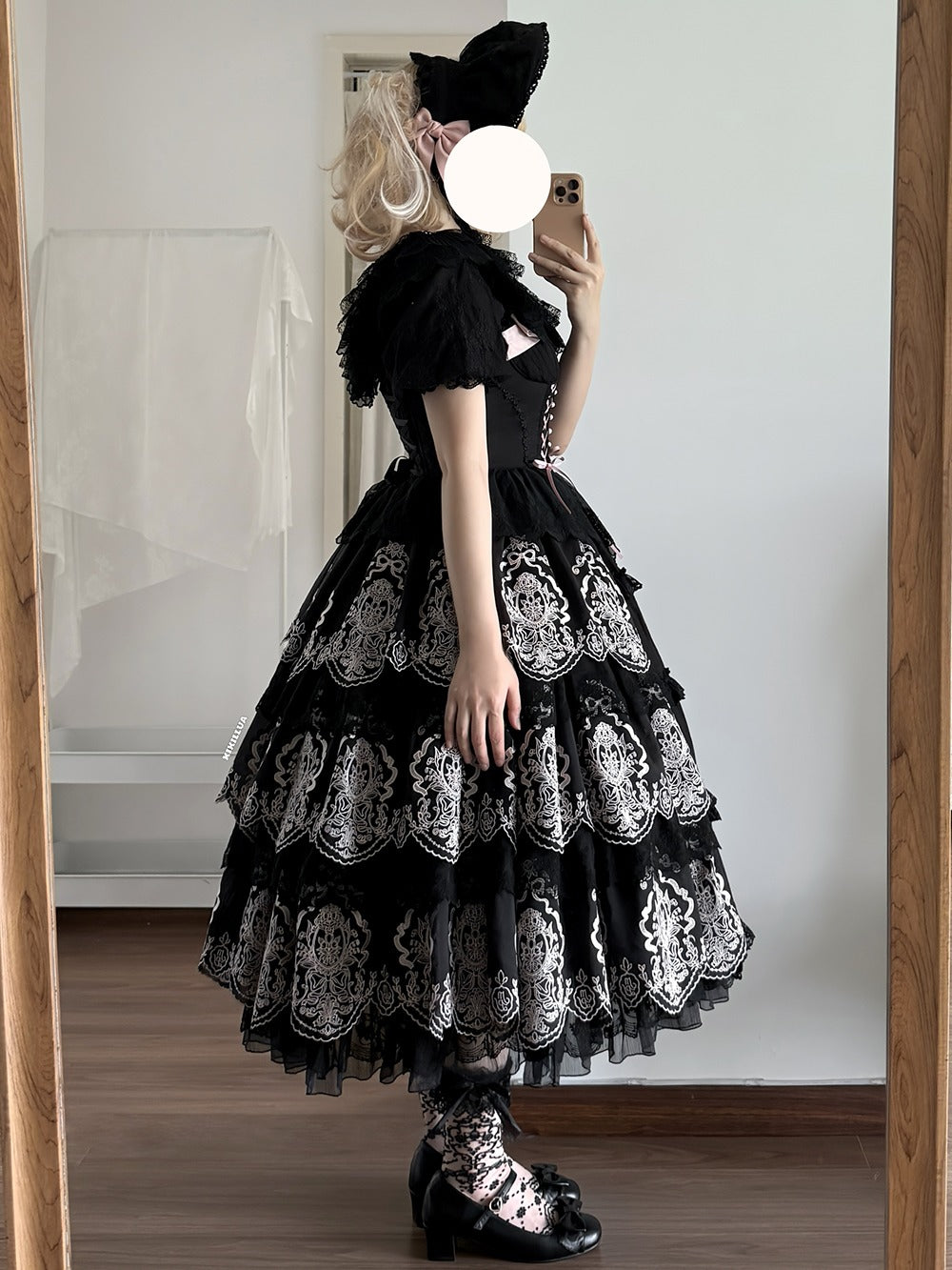 【受注予約9/25まで】Noble Garden 刺繍ジャンパースカート