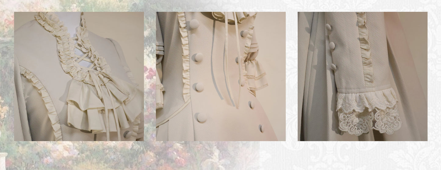 【受注予約7/31まで】Flores Ladyクラシカル花びらワンピース