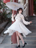 Sasatake Double Strap Flower Jumper Skirt