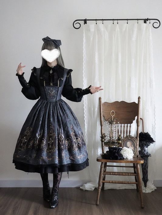 【受注予約1/18まで】Blood Night Lantern Master プリントジャンパースカート