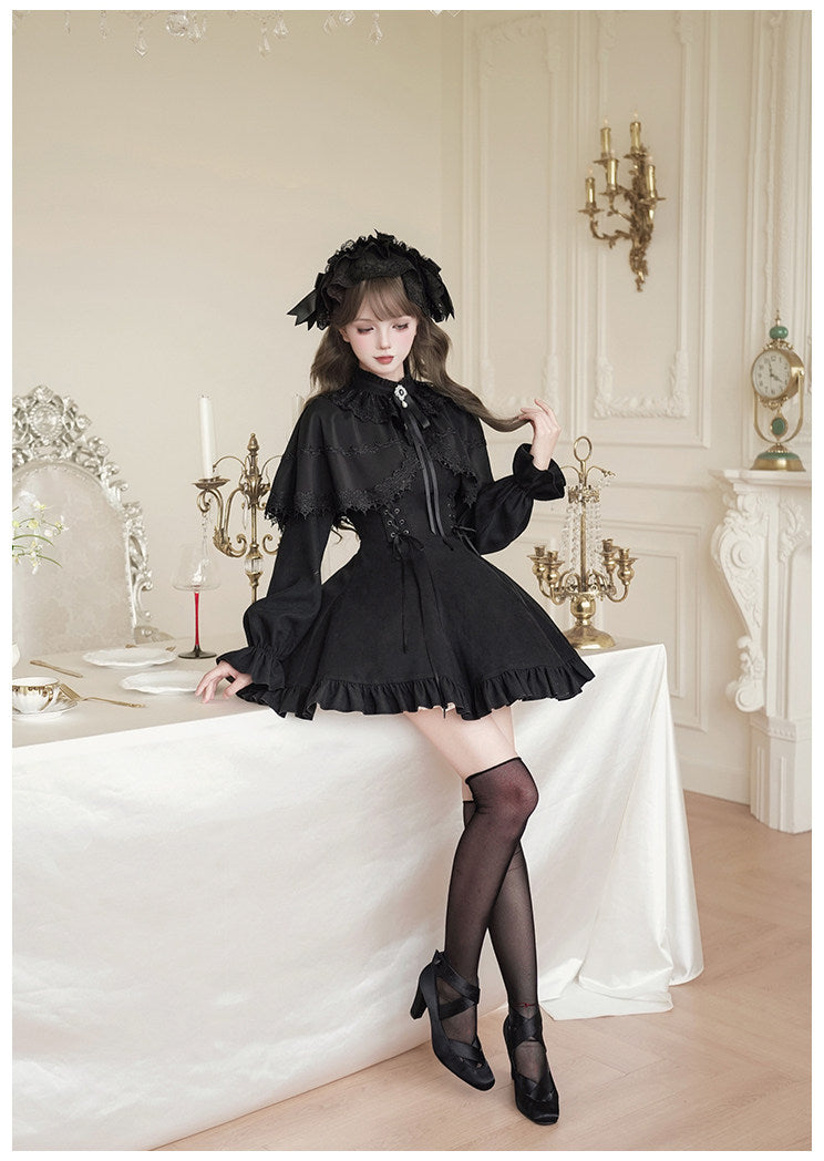 【予約販売】Nocturne Veil ミニ丈ワンピース