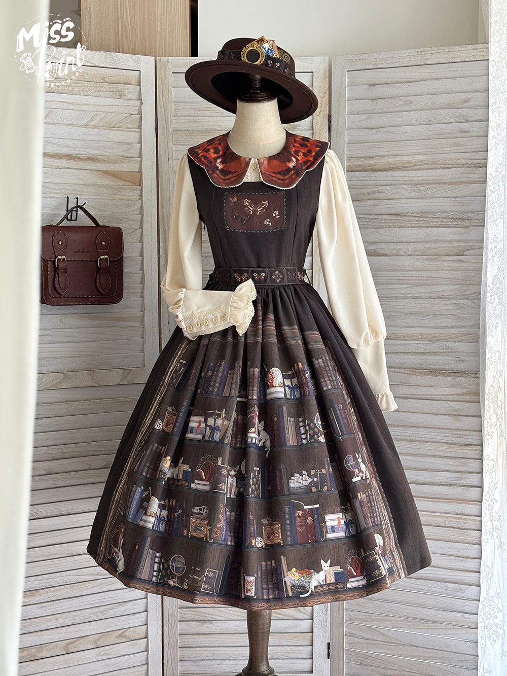 【予約販売】German Bookcase ジャンパースカート
