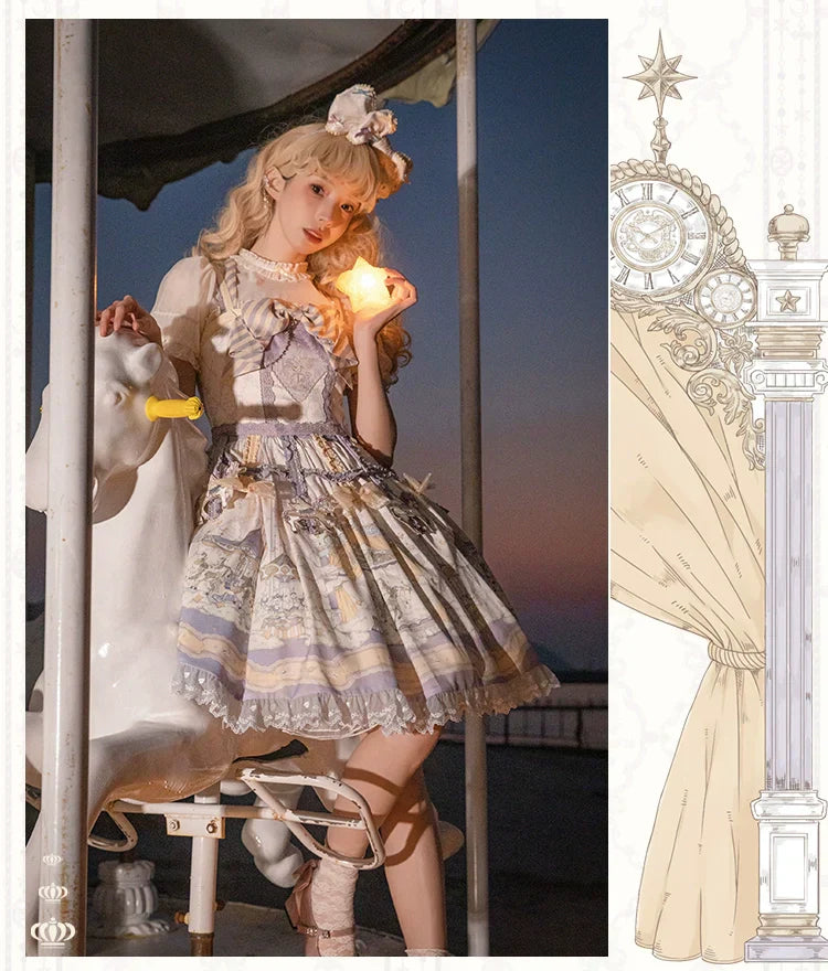 Cloud Paradise Short Sleeve Dress