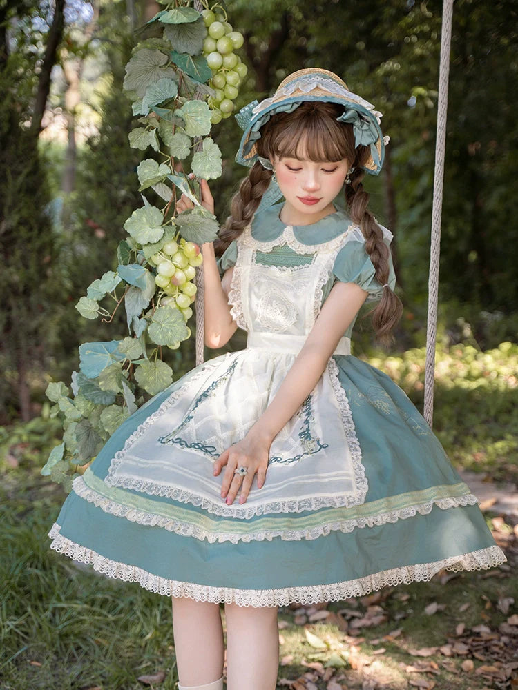 Honey Venus white grape sheer apron