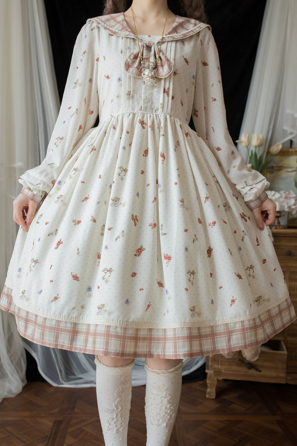 [Pre-order] Autumn Pleasure Sailor Collar Dress