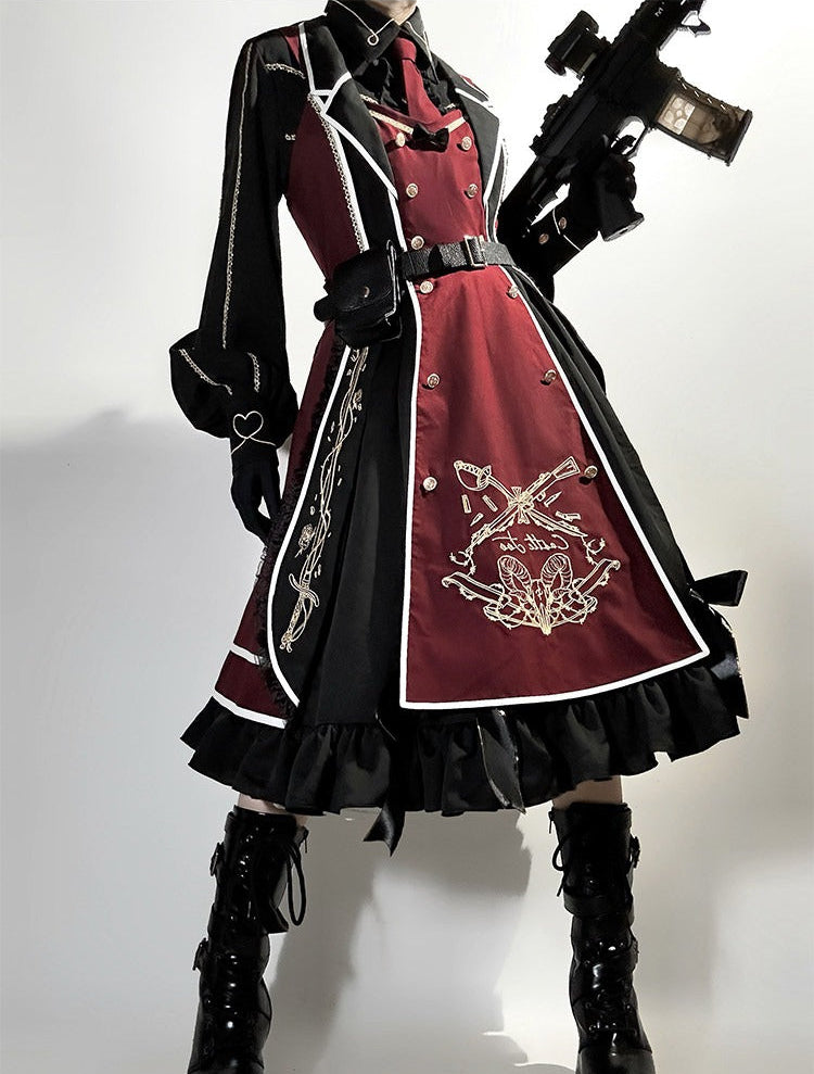 【受注予約6/28まで】The Young Sovereign ミリタリー風ジャンパースカート