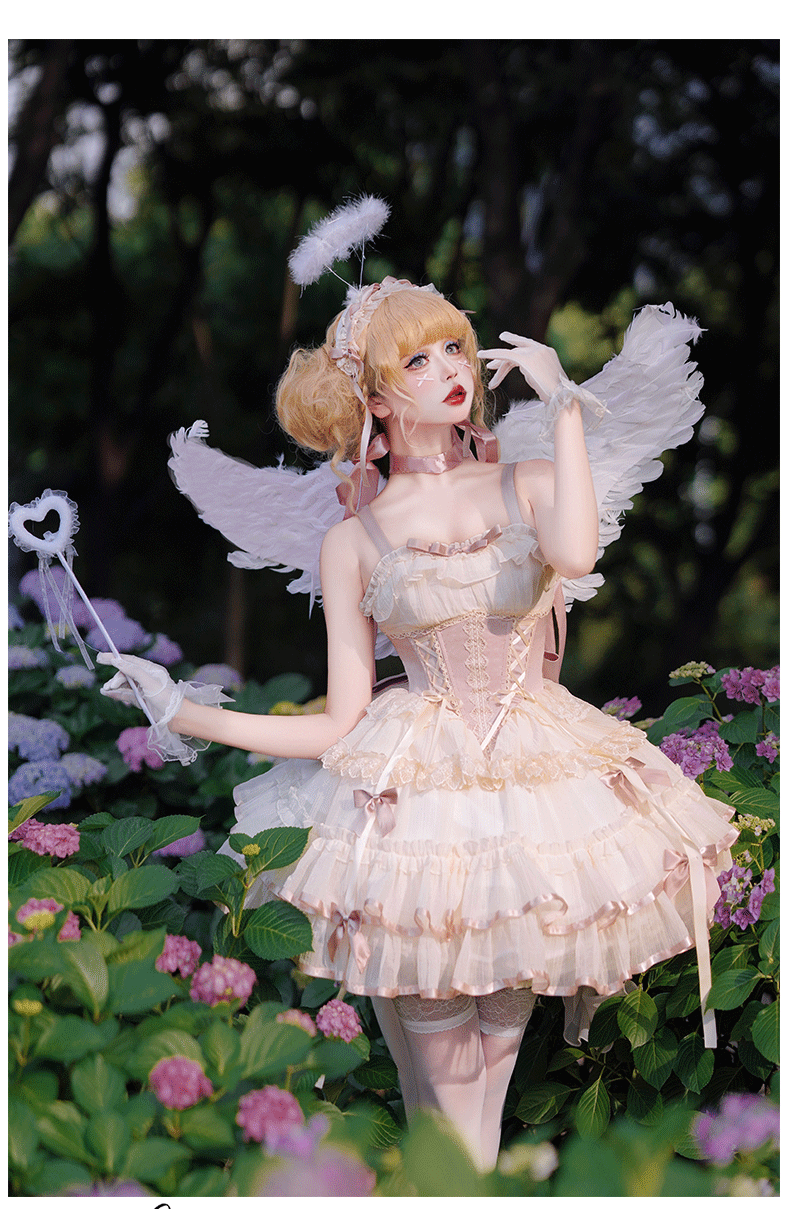 【予約販売】Fairy Garden バレエ風ショートドレス 新色追加