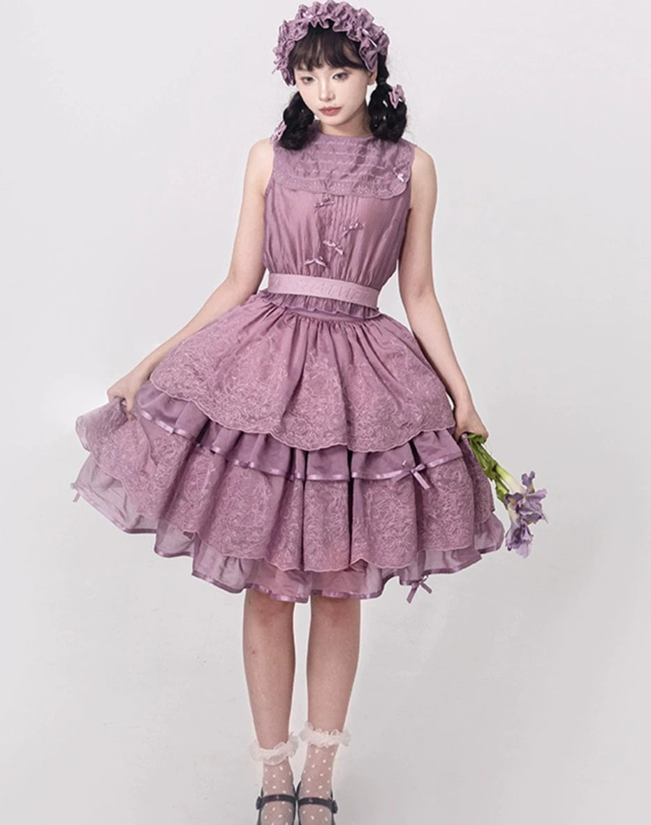 Fourteen-line Summer 4-tier skirt