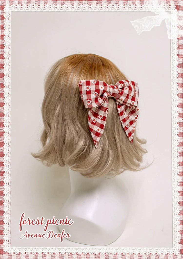 Day's eye gingham check hair accessories