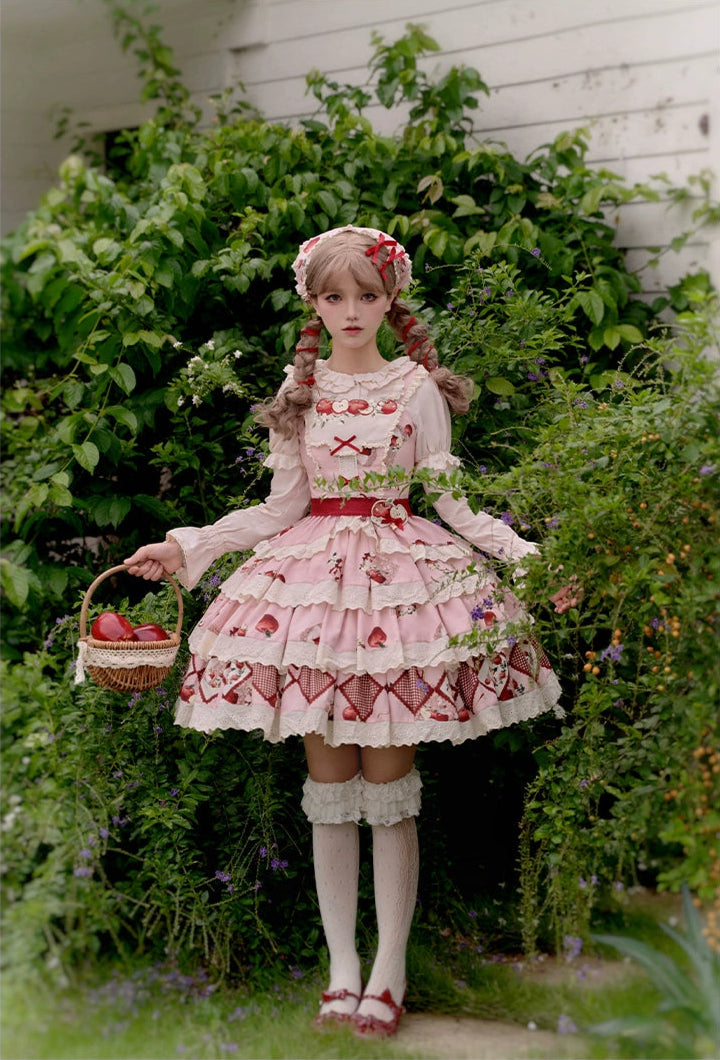 Apple Orchard Short skirt and sleeveless top set