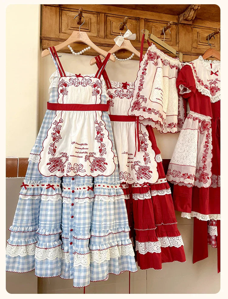 Strawberry Basket Jumper Skirt