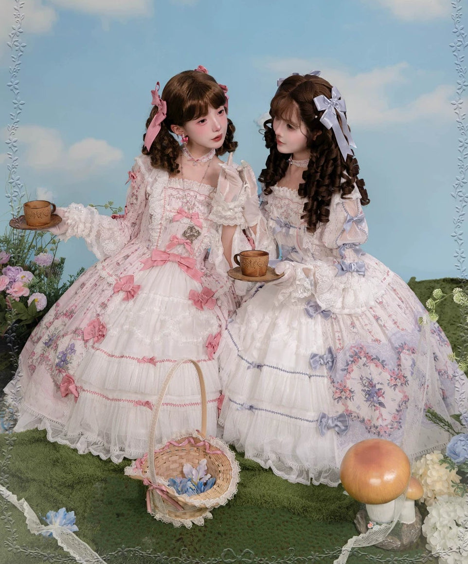 【受注予約8/26まで】Iris Clock 姫袖×フロントレースドレス