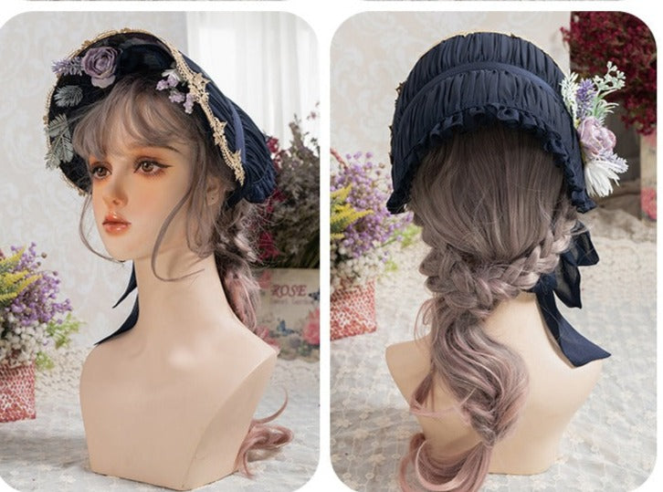 Only available with simultaneous purchase [Sales period ended] Porcelain Flower Garden Flat Hat