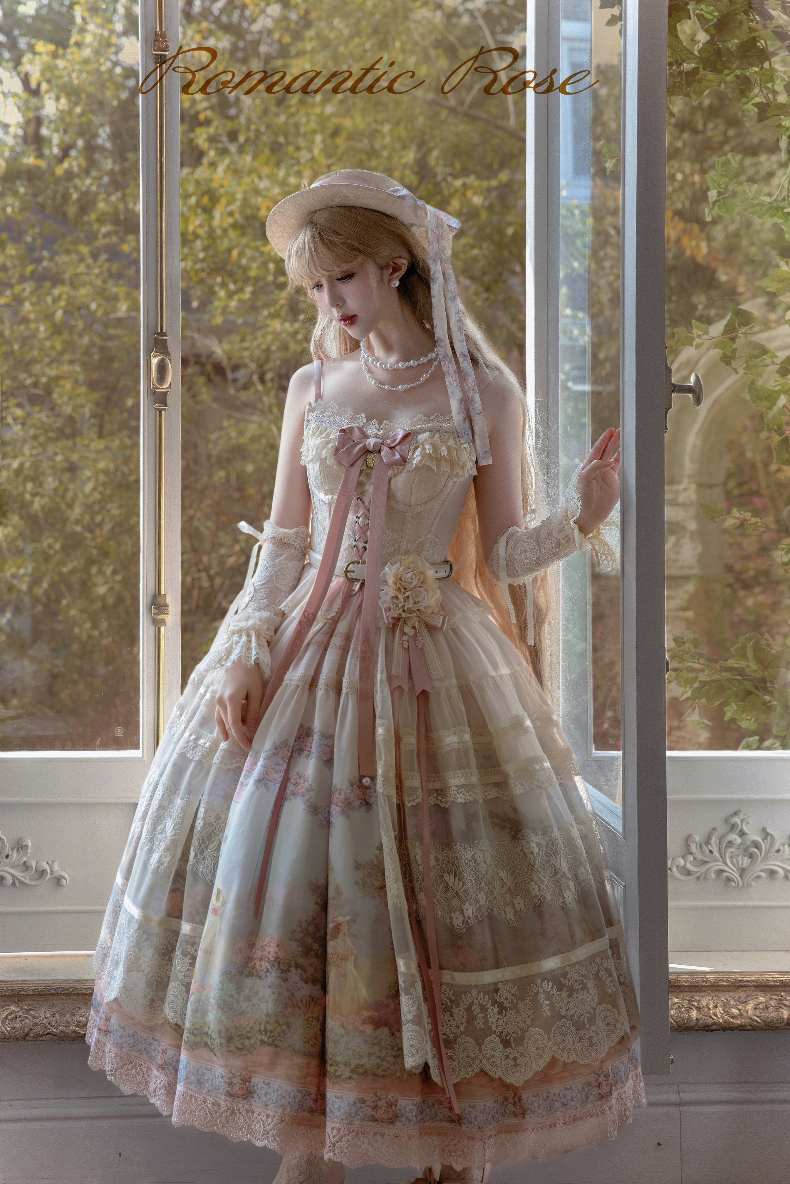 [Pre-orders available until 2/26] Romantic Rose Print Jumper Skirt
