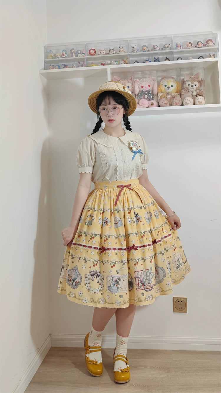 【予約販売】Sweetie Sheep プリントスカート