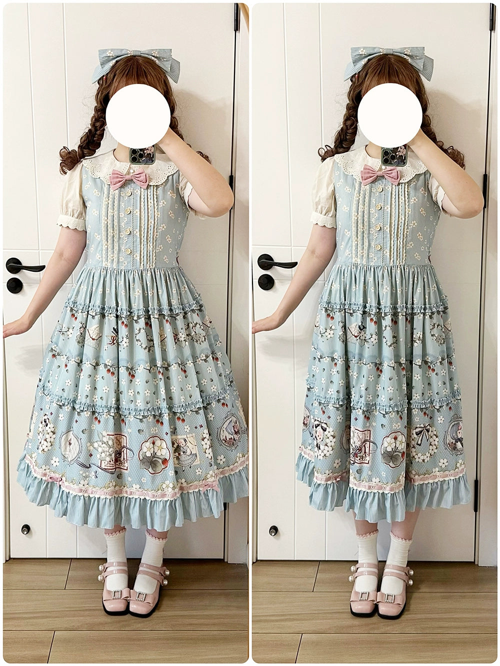 【予約販売】Sweetie Sheep プリントジャンパースカート