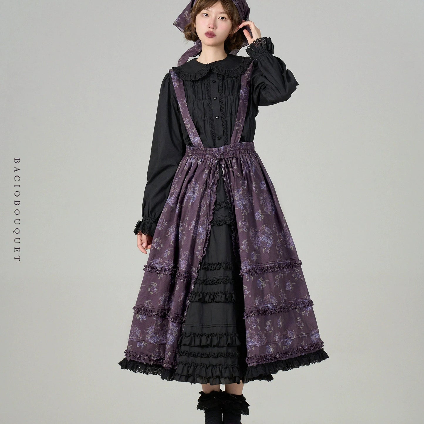 [Pre-orders until 9/9] Bouquets for Autumn Days Strap Skirt