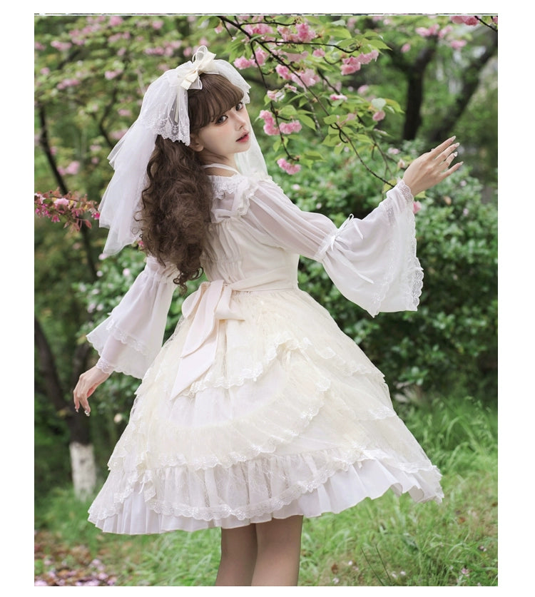 June Bride Flower Lace Jumper Skirt Available in 4 Colors