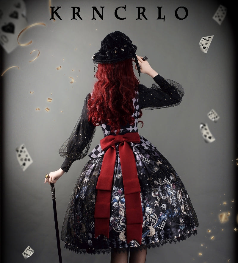 Gothic Circus ジャボ付ラメブラウス