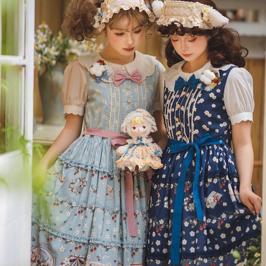 【予約販売】Sweetie Sheep プリントジャンパースカート
