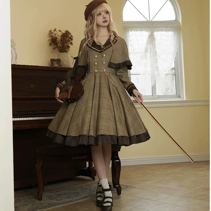 Baker Street Past detective check dress