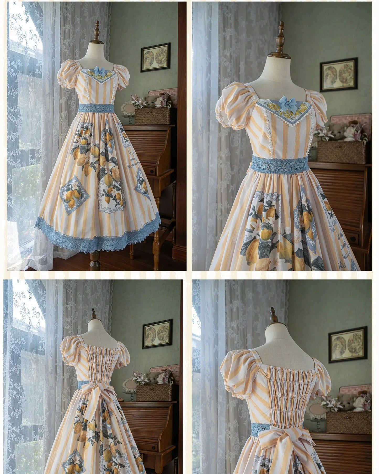[Pre-orders available until 5/10] Lemon Island short-sleeved dress
