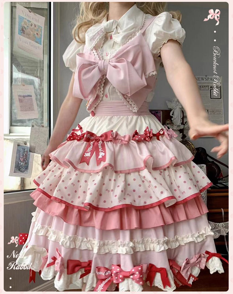 【受注予約6/11まで】Bow Rabbit ティアードスカート