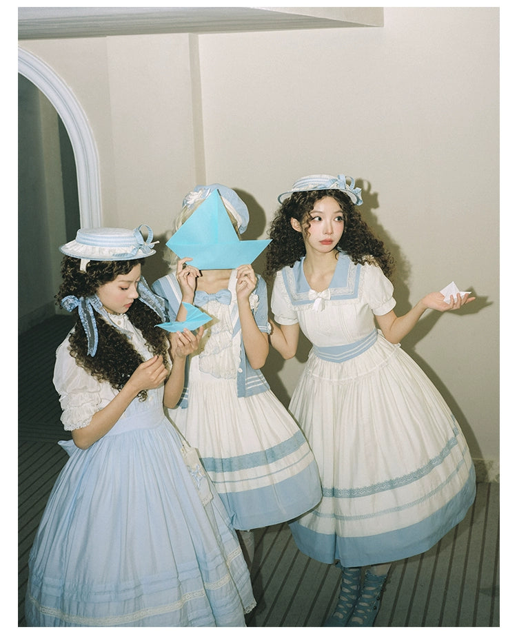 【受注予約5/29まで】Sailing Day セーラーカラー ジャンパースカート