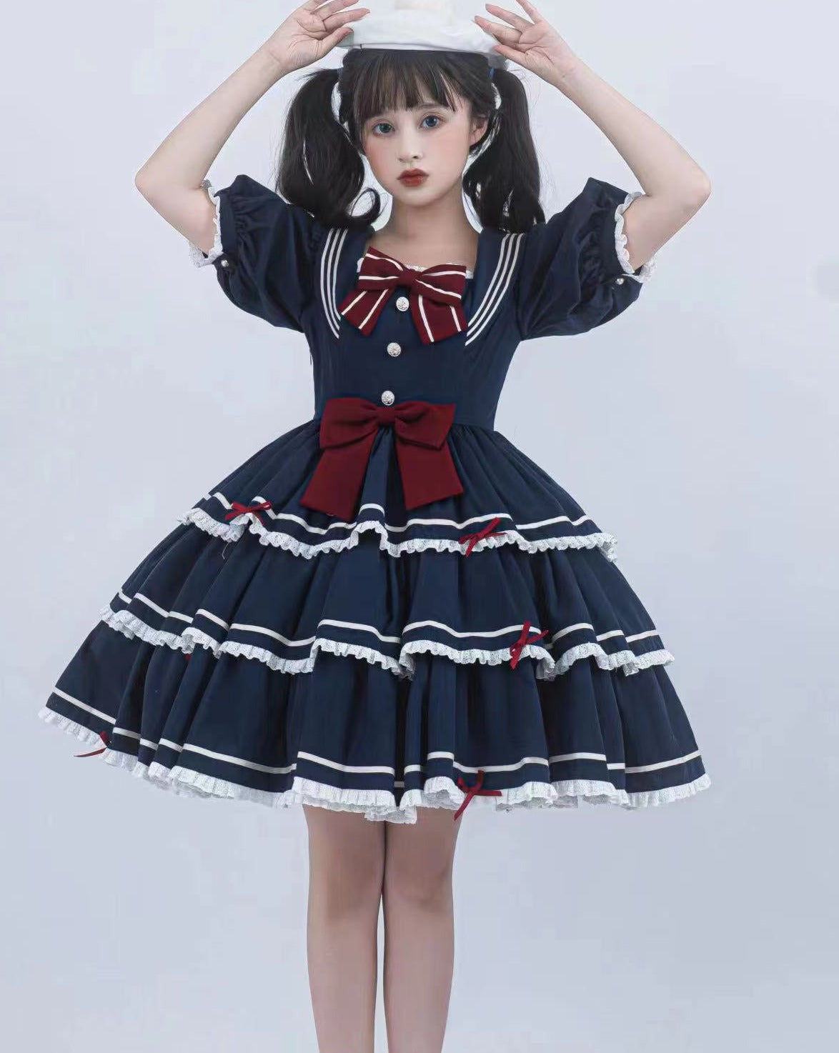 In the Sea Breeze Marine Style Dress