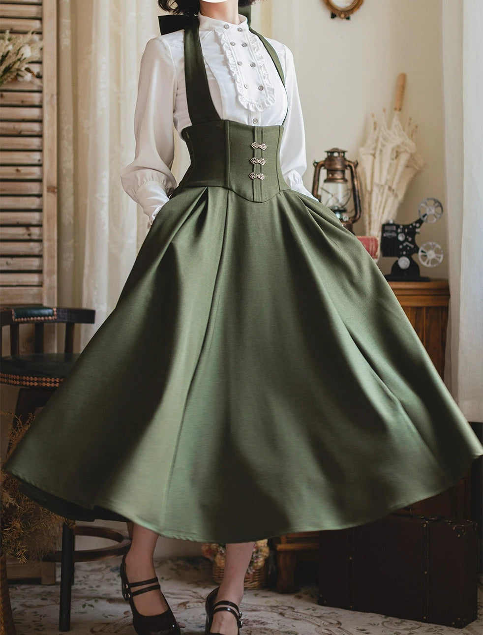 [Pre-order] Forest Carol Jumper Skirt, Long Length
