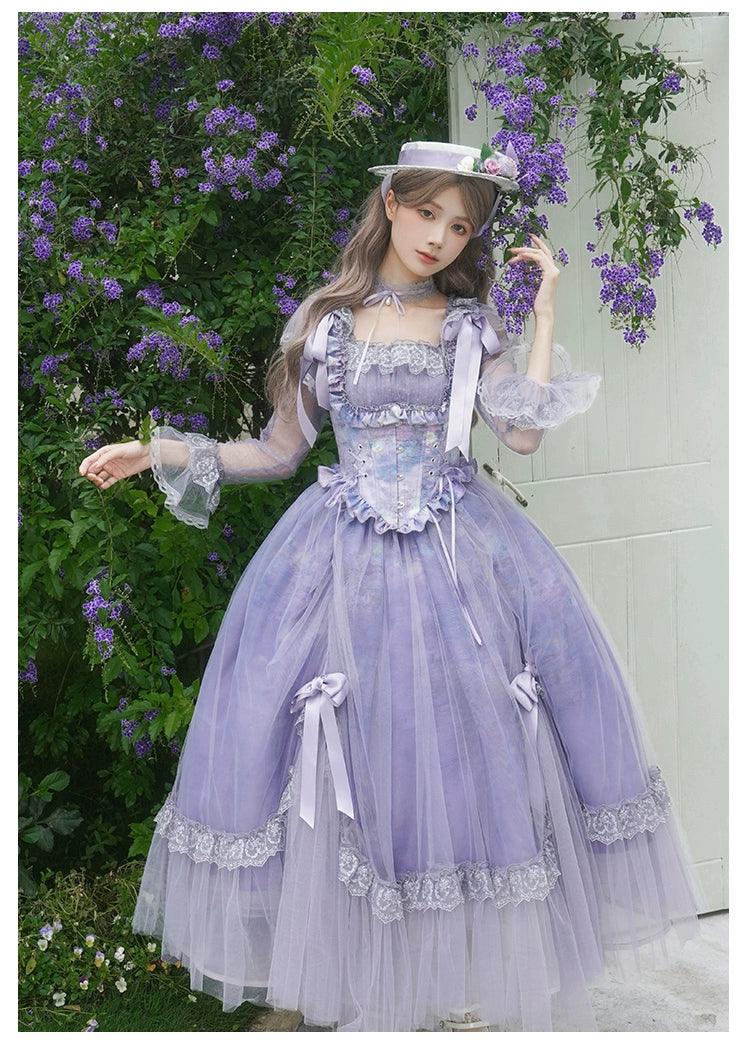【予約販売】Wisteria in the Mist シアーワンピース