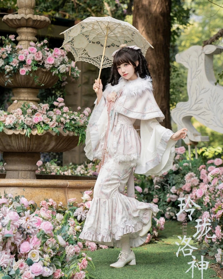 洛神花-冬至-ノースリーブフィッシュテイルドレス