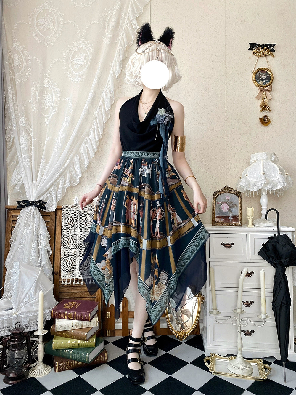 【受注予約6/12まで】Papyrus Story イレギュラーヘムスカート