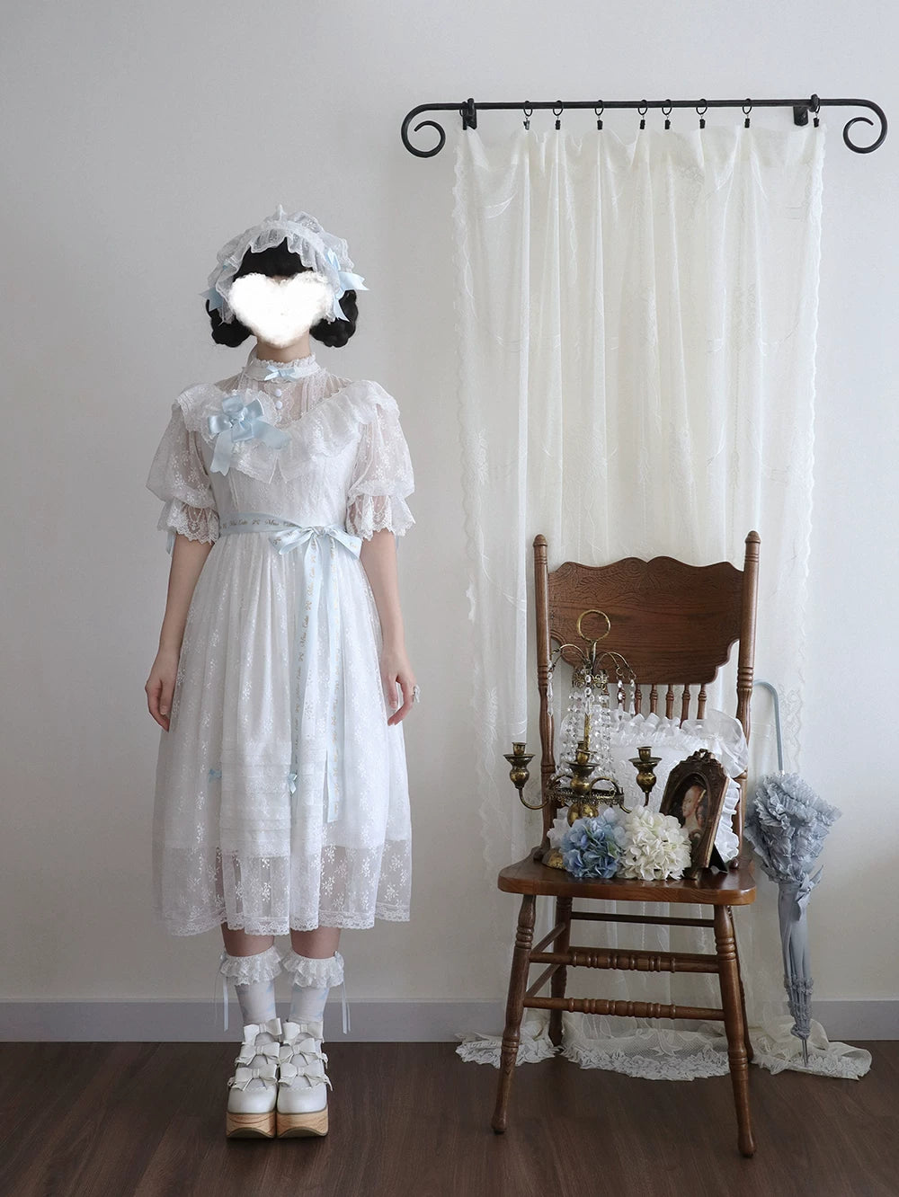 【受注予約10/13まで】Dream Lace クラシカル半袖ワンピース