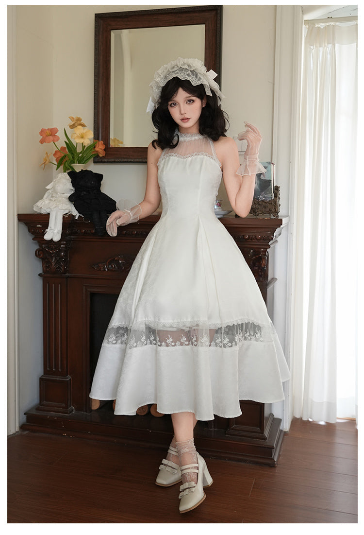 ローズジャガードホルターネックワンピース 単品・セット