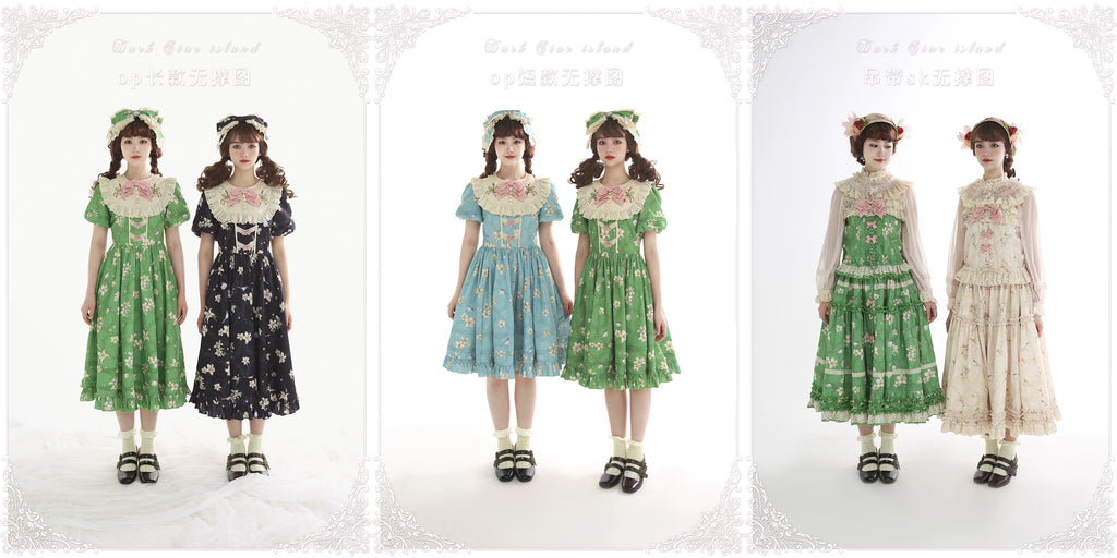 Lily and Wind Classical Print Skirt and Top